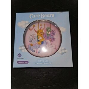 Care Bears Round LED Compact Mirror  Carousel Ride New